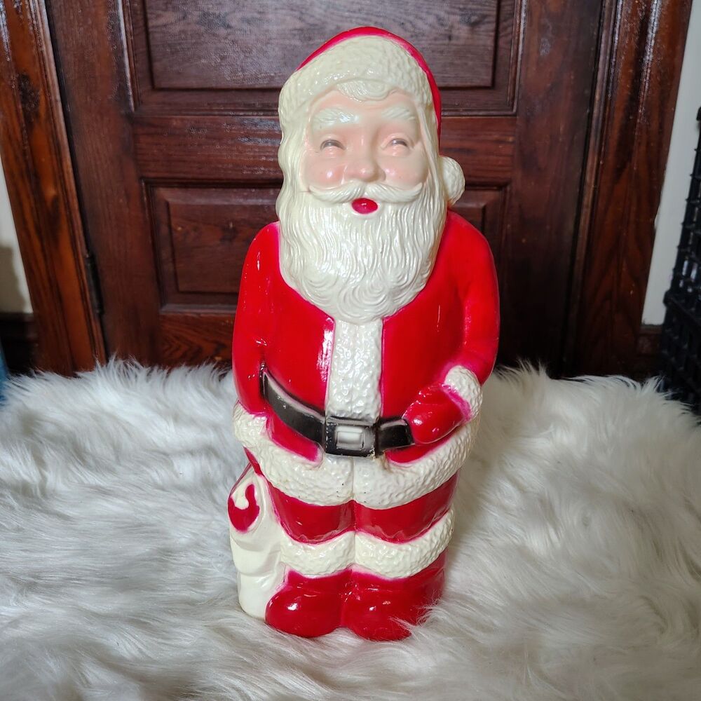 Union Products VTG✨Santa Claus Christmas Table Top 13” Blow Mold WITHOUT CORD